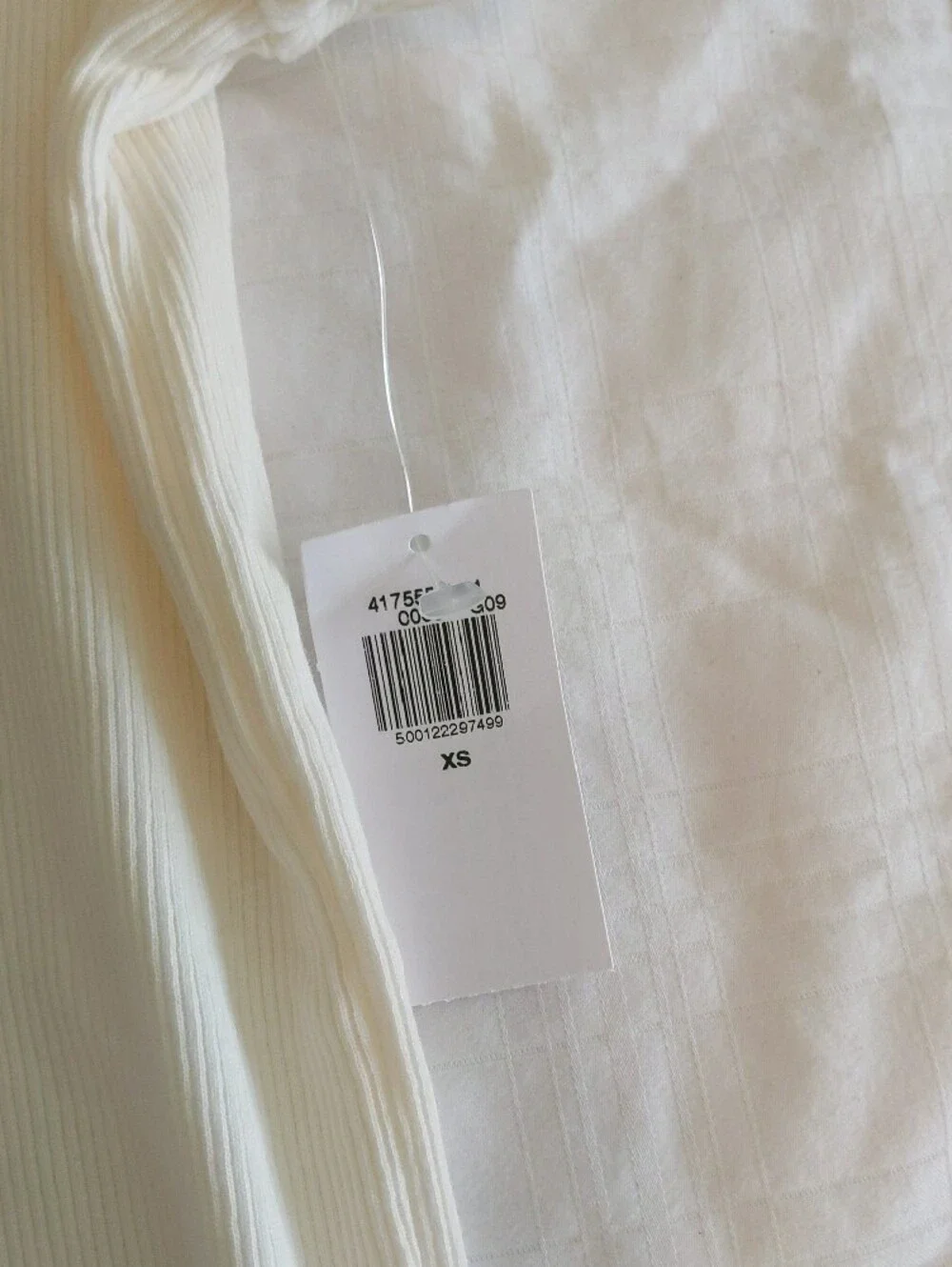 NWT Henley Scoop Neck Top Cream/Ivory XS | Soft Stretch Tee - Picture 2 of 2